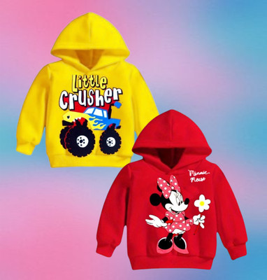 RIHTI FASHION Baby Boys & Baby Girls Printed Pure Cotton Regular T Shirt(Red, Pack of 2)