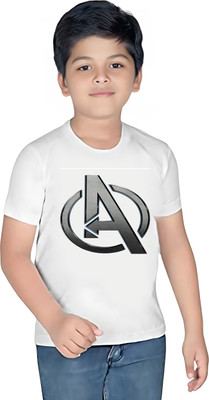 ORAITEES Boys & Girls Printed Pure Cotton Regular T Shirt(White, Pack of 1)