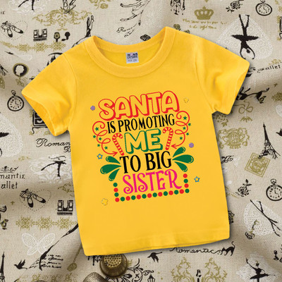 MOMS DESIRE Baby Boys & Baby Girls Self Design Cotton Blend Regular T Shirt(Yellow, Pack of 1)
