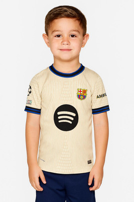 YUTU Boys & Girls Printed Polyester Regular T Shirt(Beige, Pack of 1)