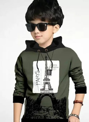 oovs Boys Printed Cotton Blend Regular T Shirt(Grey, Pack of 1)