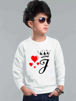 PVS TREND Boys Printed Polyester Regular T Shirt(White, Pack of 1)