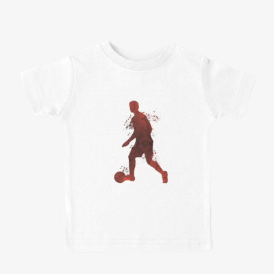 SST fashion Boys Printed Pure Cotton Regular T Shirt(White, Pack of 1)