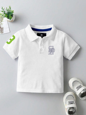 Codez Boys Printed Cotton Blend Regular T Shirt(White, Pack of 1)