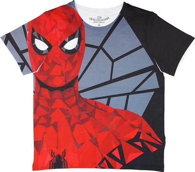 WYM TREND Boys Graphic Print Polycotton Regular T Shirt(Black, Pack of 1)