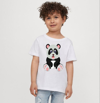 THEVENUS Boys Printed Pure Cotton Regular T Shirt(White, Pack of 1)