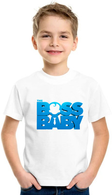 Dreamy Attire Baby Boys & Baby Girls Printed Polyester Regular T Shirt(White, Pack of 1)