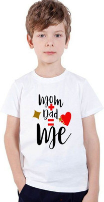 INDIAN EAGLE Boys & Girls Printed Polyester Regular T Shirt(White, Pack of 1)