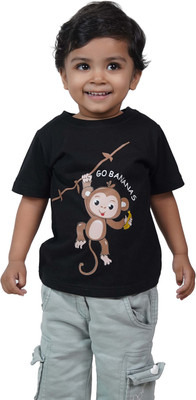 Yellowtoons Girls Printed Cotton Blend Regular T Shirt(Multicolor, Pack of 1)