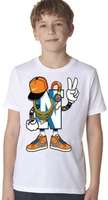THEVENUS Boys Printed Pure Cotton Regular T Shirt(White, Pack of 1)