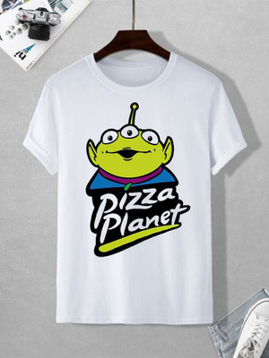 Us enterprises Boys & Girls Printed Cotton Blend Regular T Shirt(White, Pack of 1)