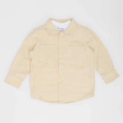 Pantaloons Baby Baby Boys Striped Cotton Blend Regular T Shirt(Beige, Pack of 1)