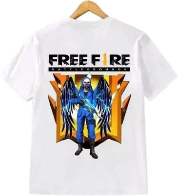 BQC Boys Printed Polyester Regular T Shirt(White, Pack of 1)