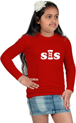 CHOMMBOOKA TRENDING Boys & Girls Typography Cotton Blend Regular T Shirt(Red, Pack of 1)