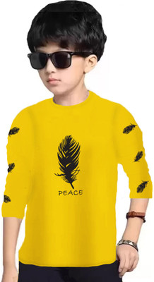 Peace Full Sleeve Printed Boys Sweatshirt