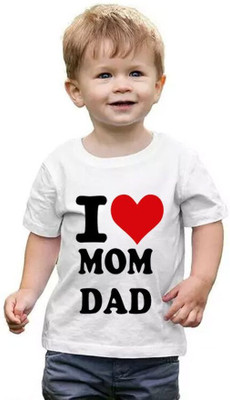 THEYOUNGESTTEE Boys Graphic Print Cotton Blend Regular T Shirt(White, Pack of 1)