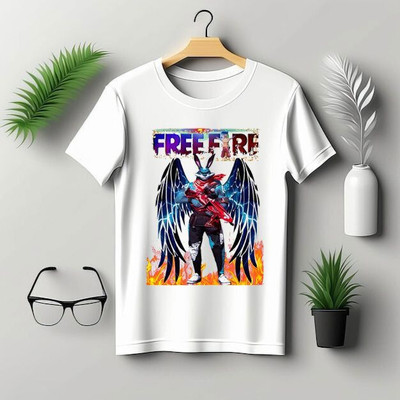 THEVENUS Boys Printed Pure Cotton Regular T Shirt(White, Pack of 1)