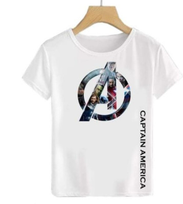 SHREE G CREATION Boys Printed Cotton Blend Regular T Shirt(Multicolor, Pack of 1)