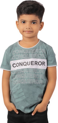 Yellowtoons Boys Printed Cotton Blend Regular T Shirt(Multicolor, Pack of 1)