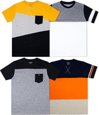 57% OFF on Luke and Lilly Boys Colorblock Pure Cotton T Shirt(Multicolor, Pack of 4) 57% OFF on Luke and Lilly Boys Colorblock Pure Cotton T Shirt(Multicolor, Pack of 4)