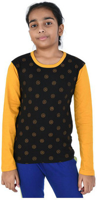 IndiWeaves Boys Graphic Print Pure Cotton Regular T Shirt(Black, Pack of 1)