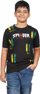 Yellowtoons Boys Printed Cotton Blend Regular T Shirt(Multicolor, Pack of 1)