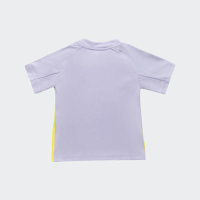 ADIDAS Boys & Girls Printed Polyester Regular T Shirt(Purple, Pack of 1)