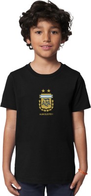 weatherwear Boys Solid Pure Cotton T Shirt(Black, Pack of 1)