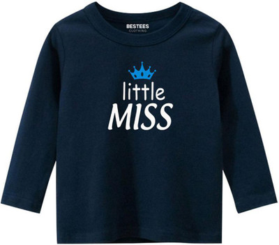 BESTEESCLOTHING Boys Printed Pure Cotton Regular T Shirt(Blue, Pack of 1)