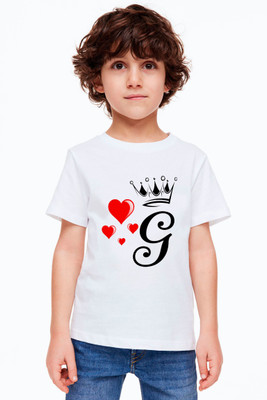 AKFABTECH Boys Printed Polyester Regular T Shirt(White, Pack of 1)