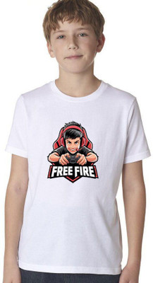 THEVENUS Boys Printed Pure Cotton Regular T Shirt(White, Pack of 1)