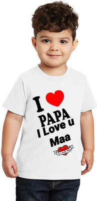 THEYOUNGESTTEE Boys Printed Cotton Blend Regular T Shirt(White, Pack of 1)