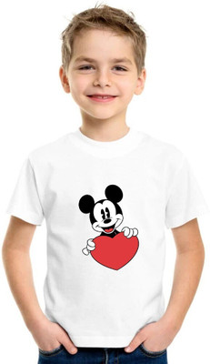 Shubham designer gallery Baby Boys & Baby Girls Printed Viscose Rayon Regular T Shirt(White, Pack of 1)