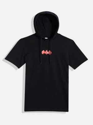 Kook N Keech Batman Teens Boys Printed Pure Cotton T Shirt(Black, Pack of 1)