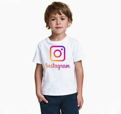 INDIAN EAGLE Boys & Girls Printed Polyester Regular T Shirt(White, Pack of 1)