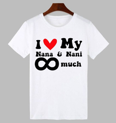 KPPRINT Boys & Girls Printed Cotton Blend Regular T Shirt(White, Black, Pack of 1)