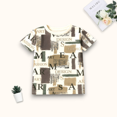 StyleDust Baby Boys Printed Polycotton Regular T Shirt(Multicolor, Pack of 1)