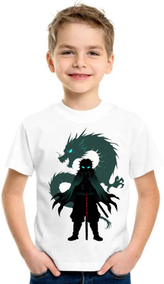 Kid's Yuga Baby Boys & Baby Girls Printed Polyester Regular T Shirt(White, Pack of 1)