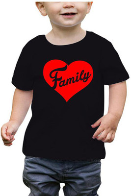 RAINBOWTEES Boys Printed Pure Cotton Regular T Shirt(Black, Pack of 1)