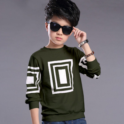 SUPERSQUAD Full Sleeve Chevron/Zig Zag Boys Sweatshirt