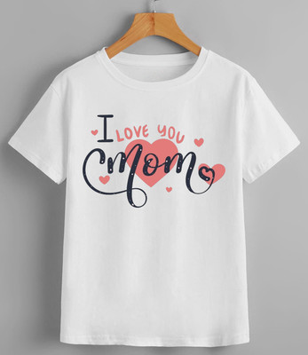 MAADHAV FASHIONS Boys & Girls Printed Polyester Regular T Shirt(White, Pack of 1)