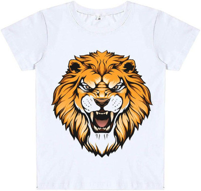 THEVENUS Boys Printed Polyester Regular T Shirt(White, Pack of 1)
