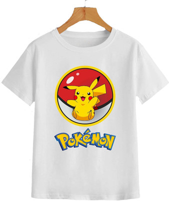 MAADHAV FASHIONS Boys & Girls Typography, Cartoon, Printed, Graphic Print Polyester Regular T Shirt(White, Pack of 1)