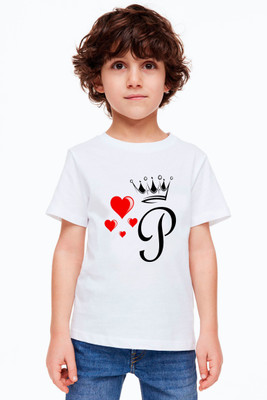 AKFABTECH Boys Printed Polyester Regular T Shirt(White, Pack of 1)
