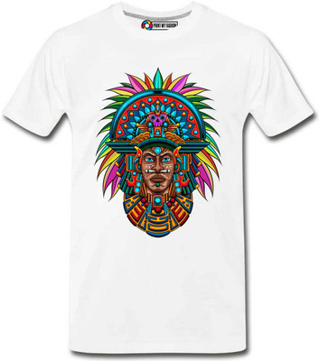 Print My Fashion Boys Printed Cotton Blend Regular T Shirt(White, Pack of 1)
