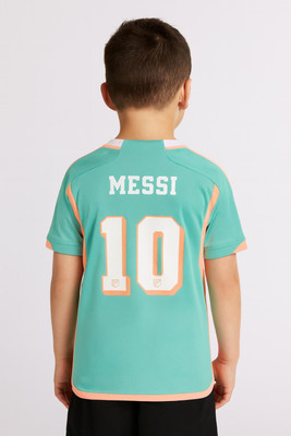 YUTU Boys & Girls Printed Polyester Regular T Shirt(Blue, Pack of 1)