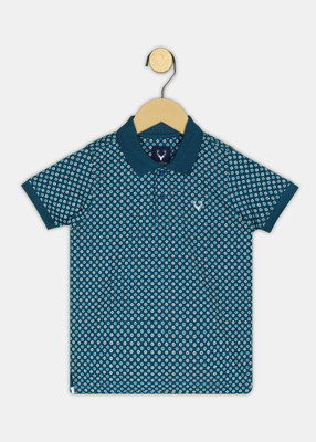 Allen Solly Junior Boys Printed Polycotton Regular T Shirt(Red, Pack of 1)