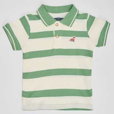 Pantaloons Baby Baby Boys Solid Cotton Blend Regular T Shirt(Green, Pack of 1)