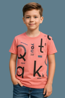 kavlo Baby Boys & Baby Girls Printed Cotton Blend Regular T Shirt(Pink, Pack of 1)