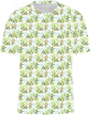 jovo Boys & Girls Printed Polyester Regular T Shirt(Multicolor, Pack of 1)